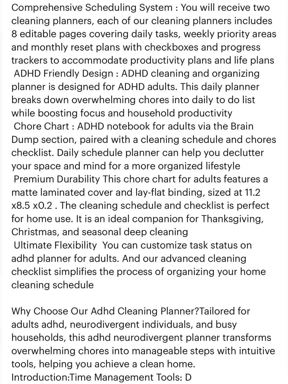 ADHD Cleaning Planners|3 Spiral Notebooks - White with Multicolor Tabs + markers - Picture 7 of 12